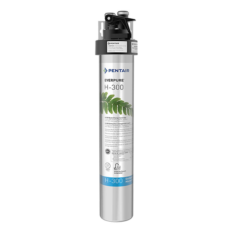 Pentair Everpure H-300 Water Filtration System Faucet Filter Purifier, EV927076
