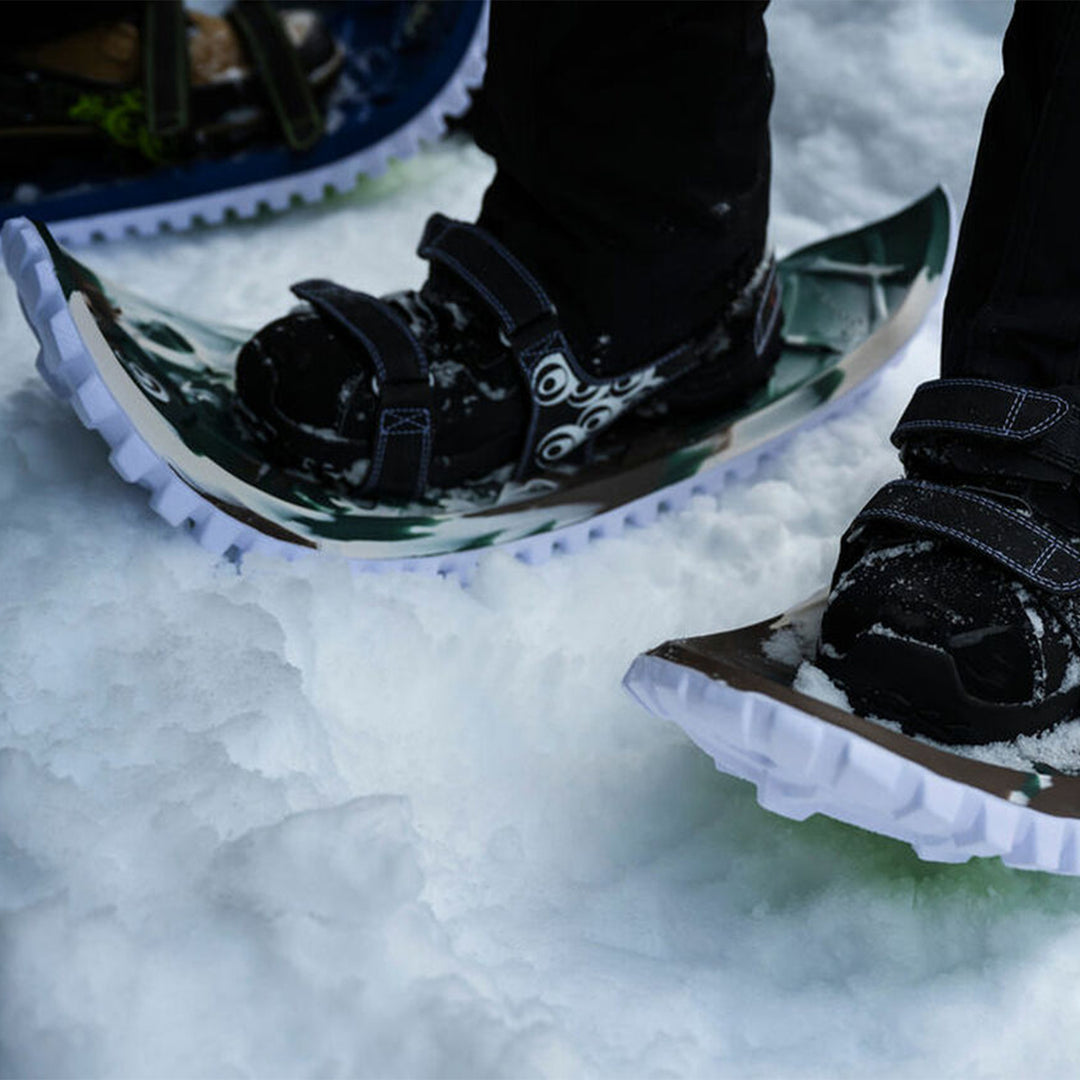 Crescent Moon Eva Foam Deck Recreational Running Snowshoes for Adults, Camo - VMInnovations
