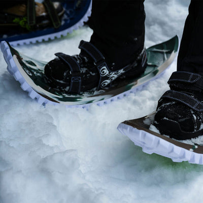 Crescent Moon Foam Deck Recreational Running Snowshoes for Adults, Camo (Used) - VMInnovations