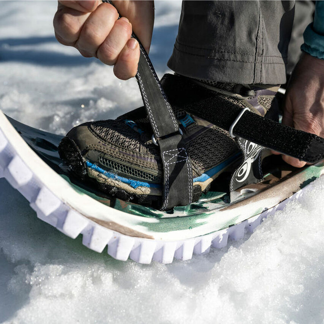 Crescent Moon Foam Deck Recreational Running Snowshoes -Adults, Camo (Open Box)