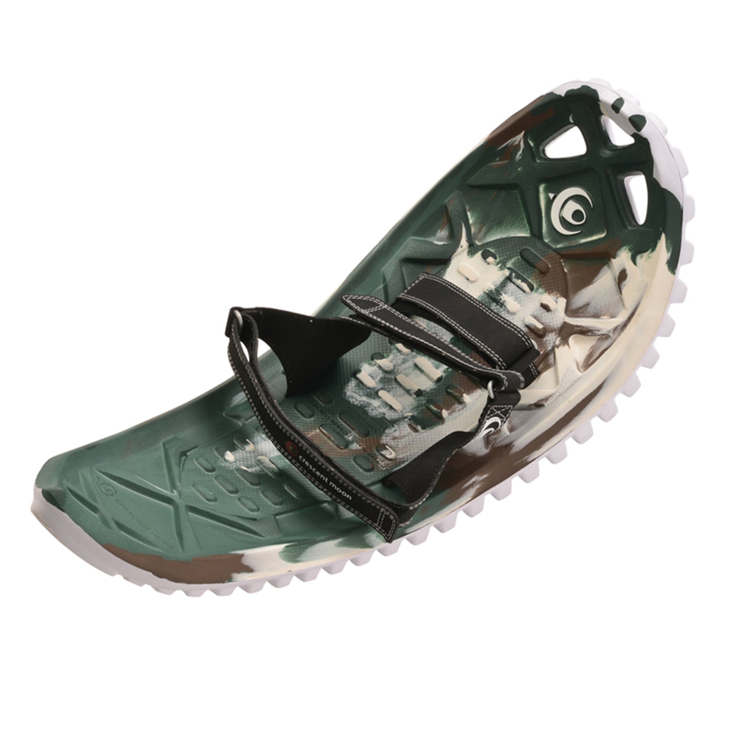 Crescent Moon Foam Deck Recreational Running Snowshoes for Adults, Camo (Used) - VMInnovations