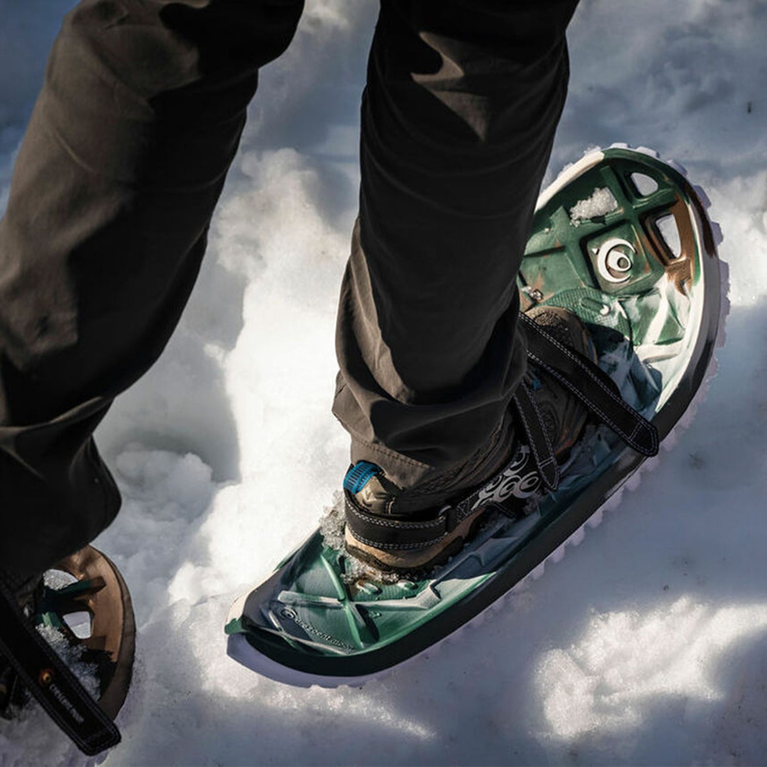 Crescent Moon Eva Foam Deck Recreational Running Snowshoes for Adults, Camo - VMInnovations