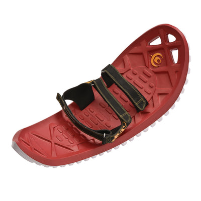 Crescent Moon Eva Foam Deck Recreational and Running Snowshoes for Adults, Red