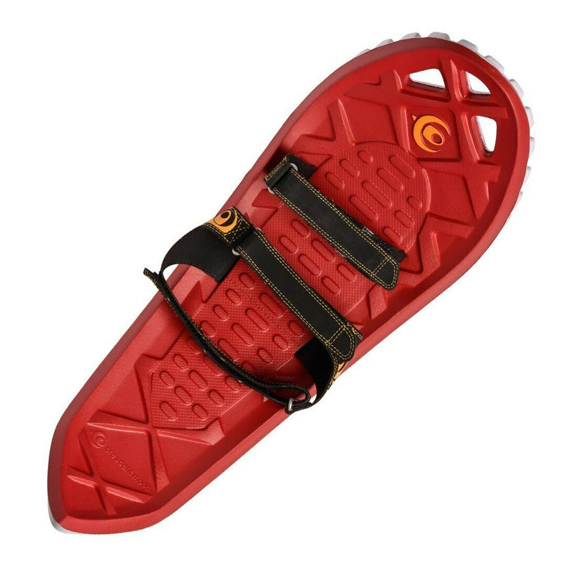Crescent Moon Eva Foam Deck Recreational and Running Snowshoes for Adults, Red