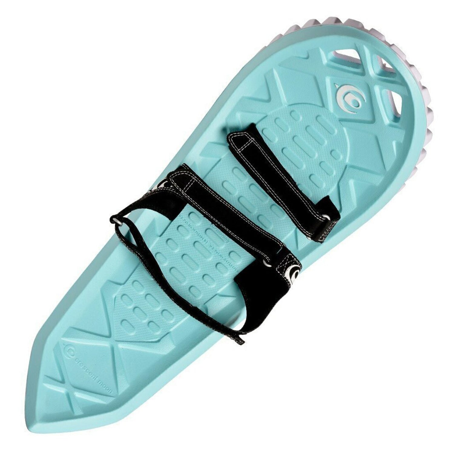 Crescent Moon Eva Foam Deck Recreational Running Snowshoes for Adults, Seafoam - VMInnovations