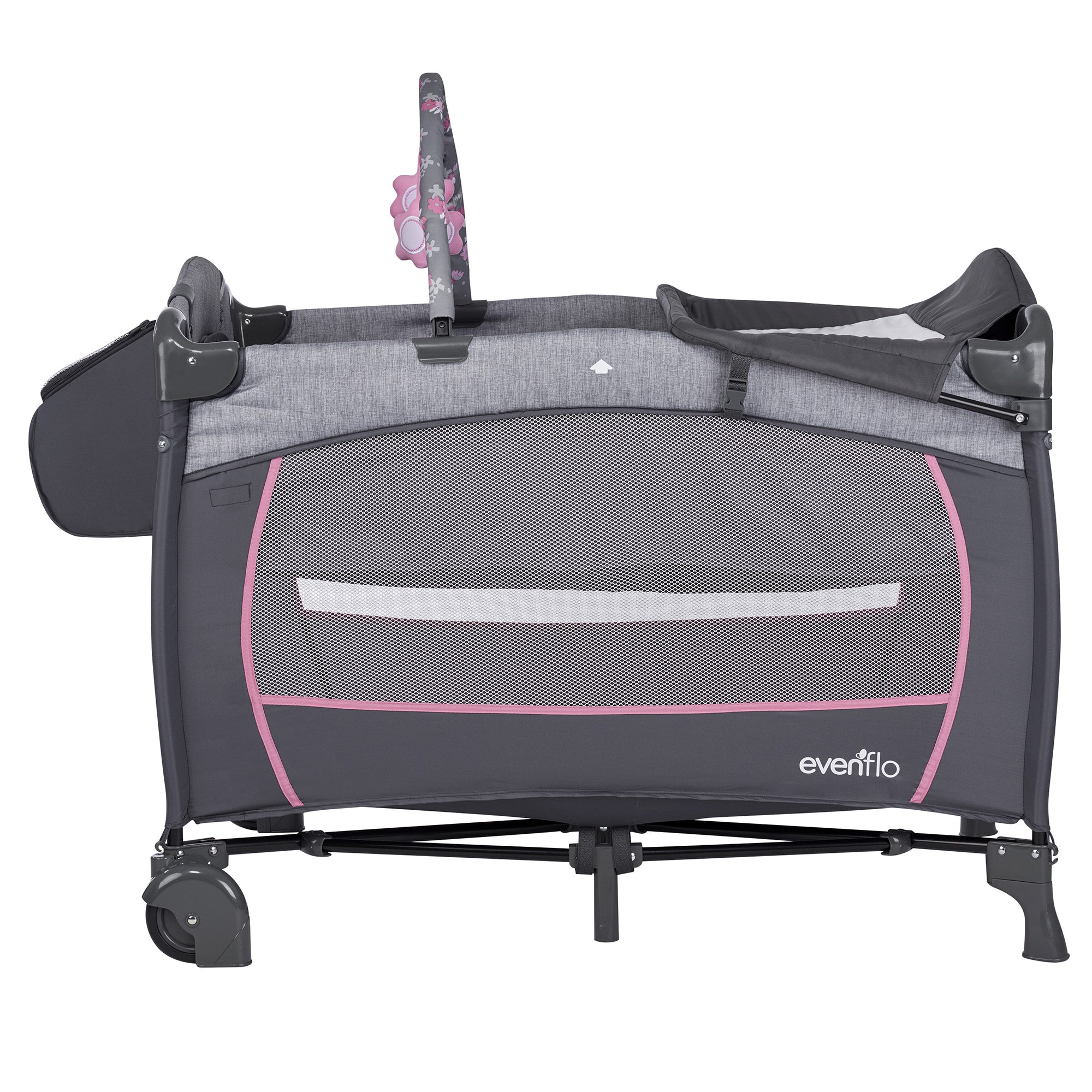 Evenflo Portable 4-in-1 Safe BabySuite DLX Home Infant Playard, Poppy(For Parts)