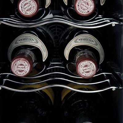 Koblenz 6 Bottle Freestanding Wine Cooler Fridge w/ Digital Touch Control, Black