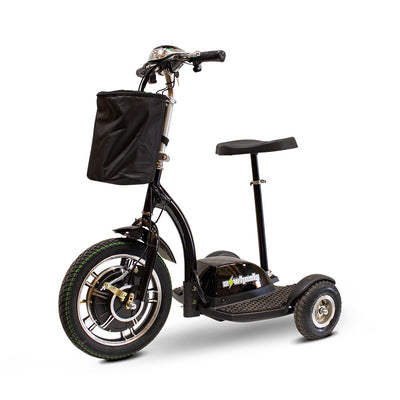 EWheels Stand N Ride Rechargeable Electric Recreational Mobility Scooter, Black