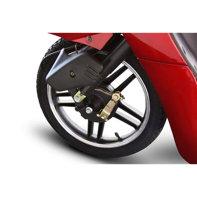 EWheels EW-36 3 Wheeled Wide Body Mobility Scooter w/ Anti Theft Alarm, Red - VMInnovations