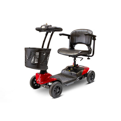 EWheels EW-M35 4 Wheel Travel Electric Battery Medical Mobility Scooter, Red