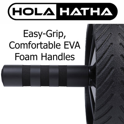 HolaHatha Exercise Fitness Abdominal Core Toner Workout Single Ab Roller Wheel - VMInnovations