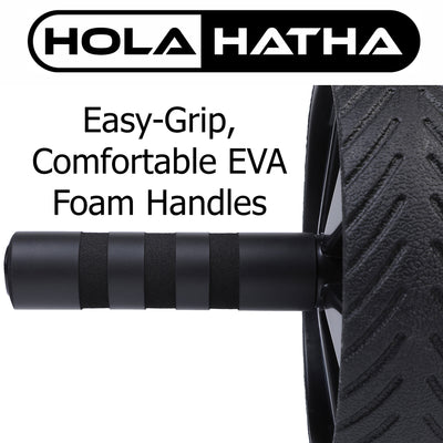 HolaHatha Exercise Fitness Abdominal Core Toner Workout Single Ab Roller Wheel