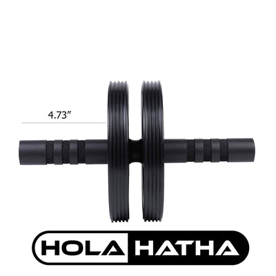 HolaHatha Fitness Abdominal Core Toner Workout Double Ab Roller Wheel (Open Box) - VMInnovations