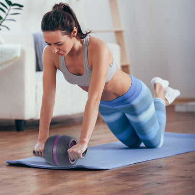 HolaHatha Abdominal Core Building Extra Wide Workout Ab Roller Wheel (Used)