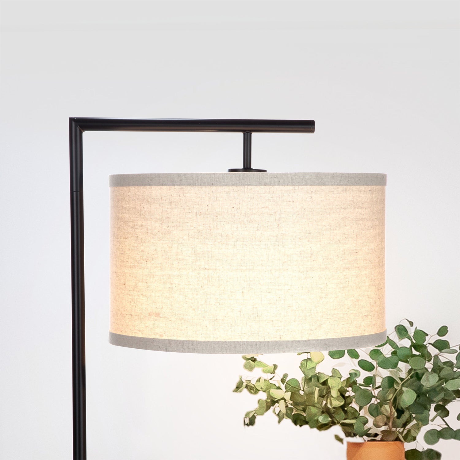 Brightech Montage Drum Shade Standing Floor LED Smart Lamp Shade (Open Box)