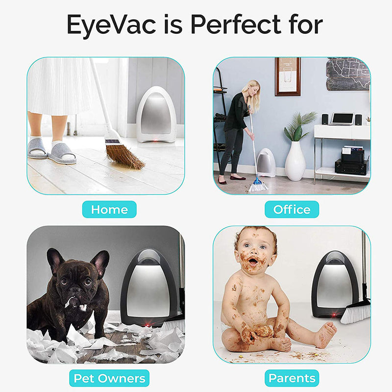 EyeVac Home 1,000-Watt Auto Touchless Stationary Vacuum, Matte Black (Open Box)