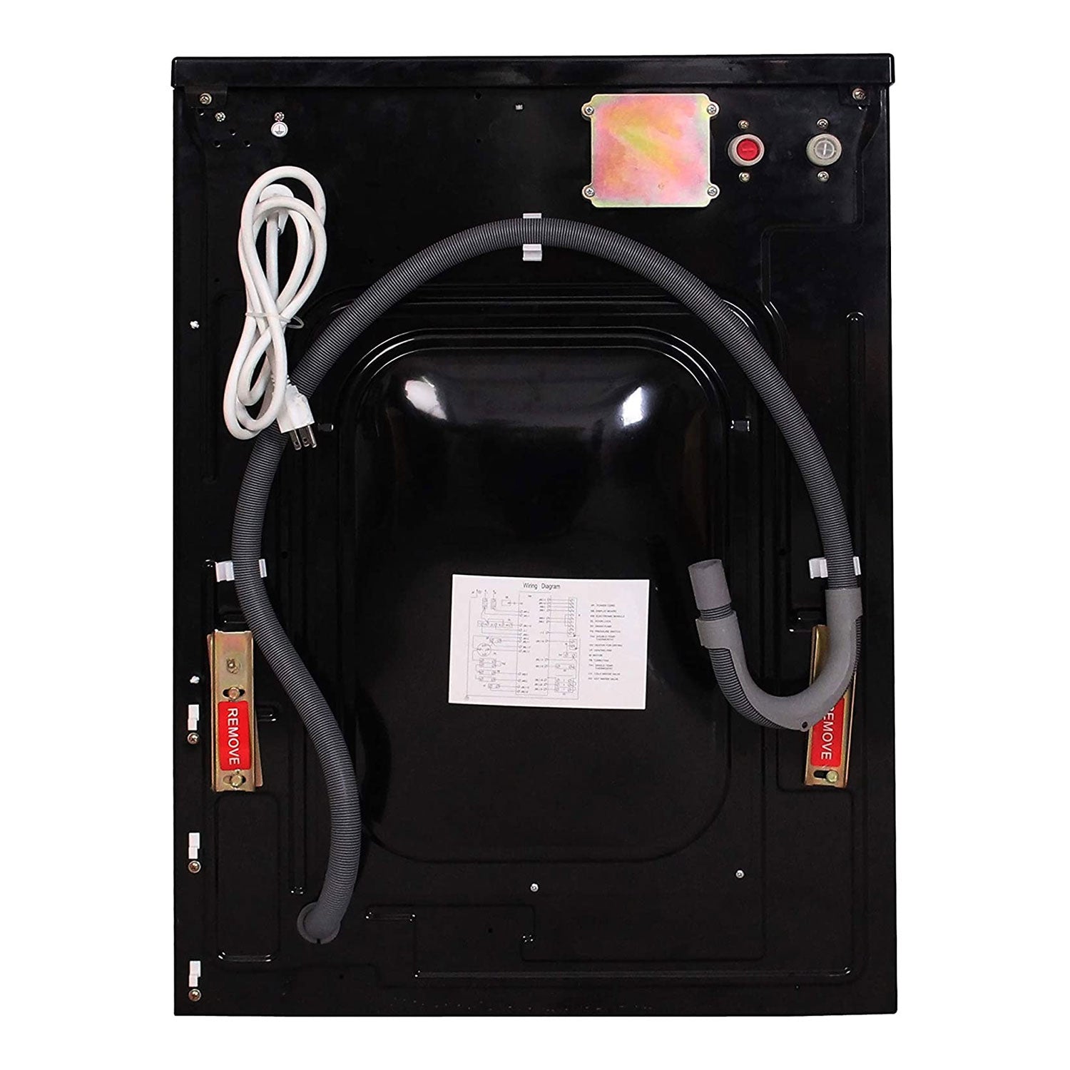 Equator Super Combination Vent/Ventless Home Washing Machine Dryer Unit, Black