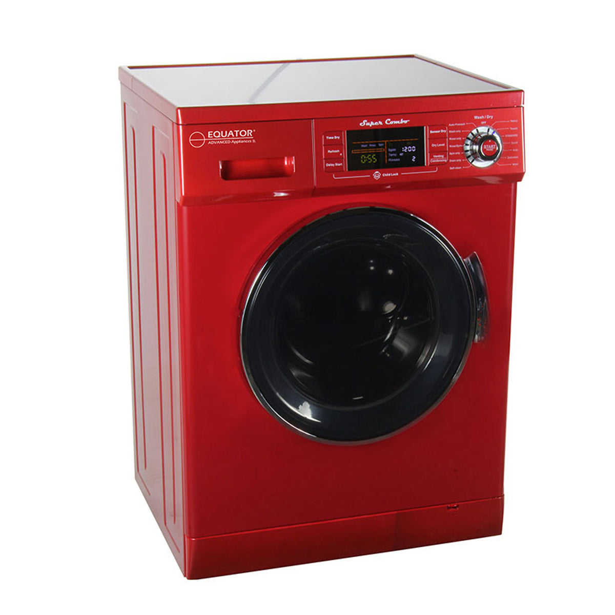 Equator Combination Ventless Home Washer Dryer Unit, Merlot Red (For Parts)