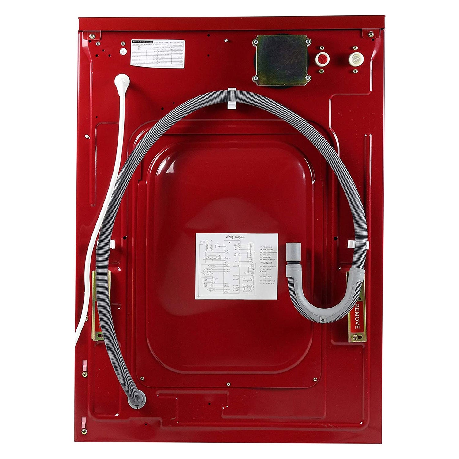 Equator Combination Ventless Home Washer Dryer Unit, Merlot Red (For Parts)