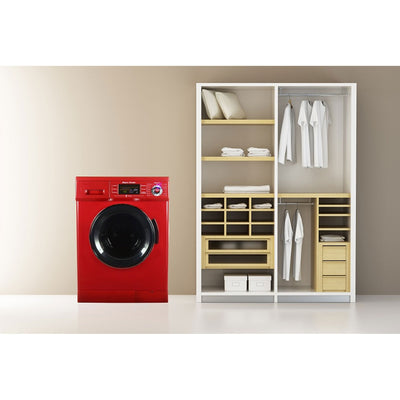 Equator Combination Ventless Home Washer Dryer Unit, Merlot Red (For Parts)