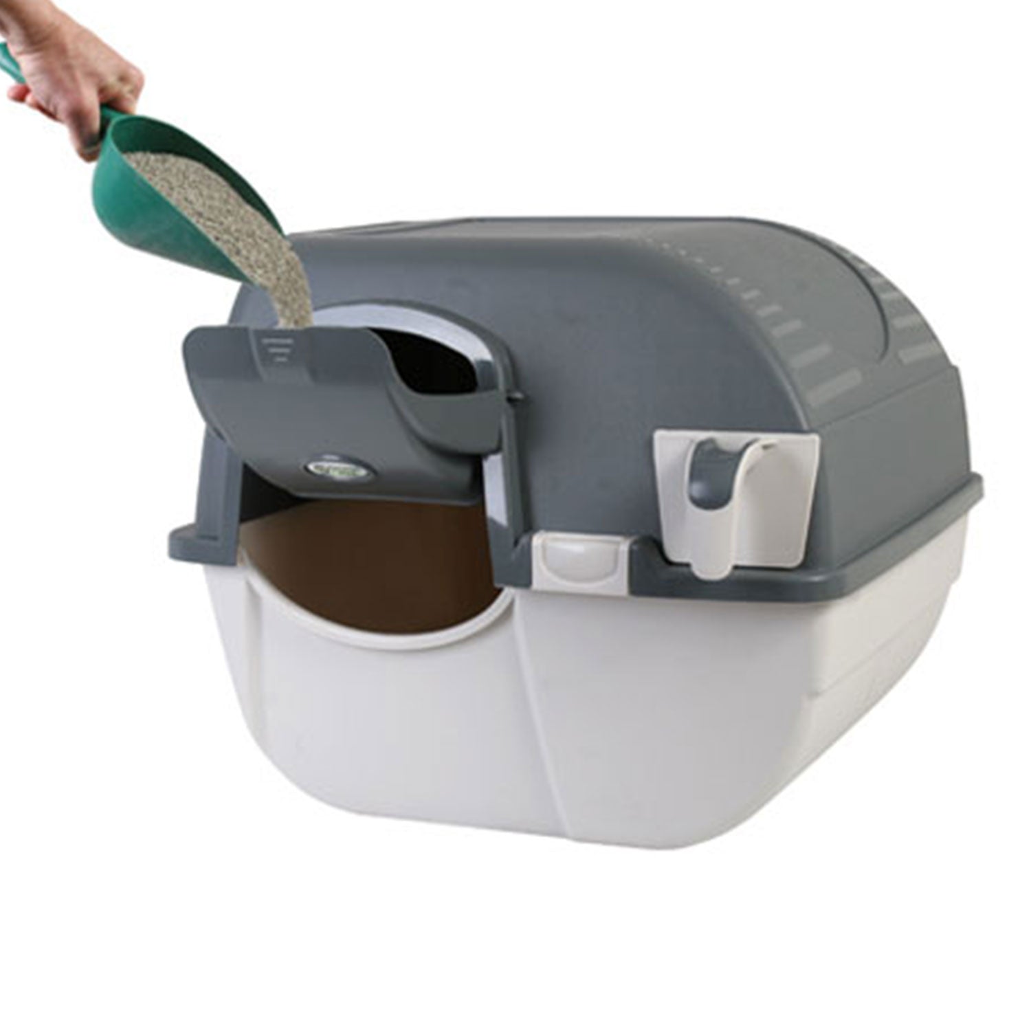 Omega Paw Elite Roll 'N Clean Self Cleaning Litter Box & Paw Cleaning Litter Mat - VMInnovations