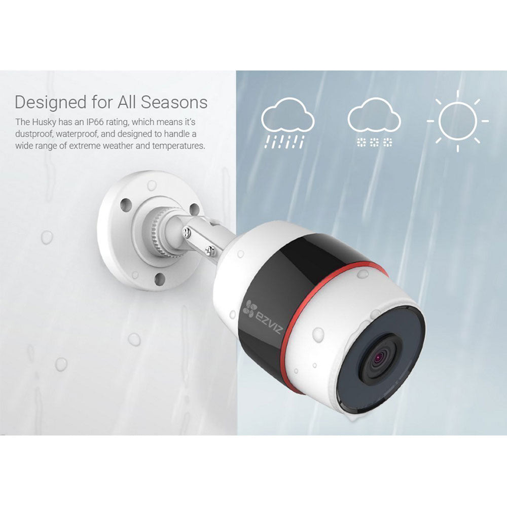 EZVIZ Husky Wi-Fi 1080p HD Weatherproof Night Vision Security Camera (Open Box)