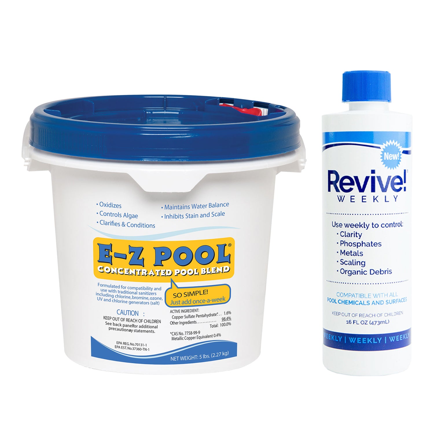 E-Z Pool All in 1 Care Solution Blend & API Revive! Water Treatment - VMInnovations
