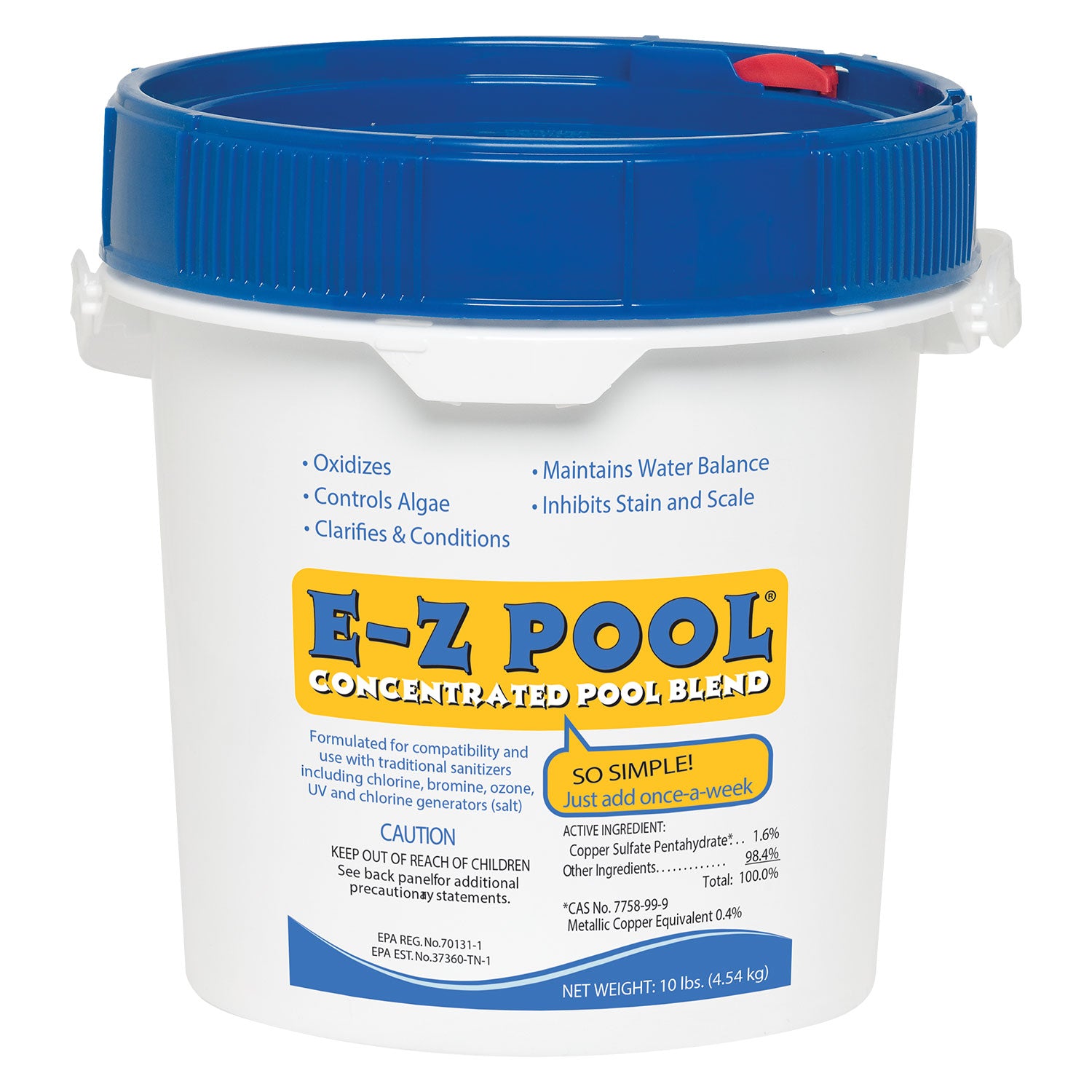 Bestway Power Steel Swimming Pool Set & E-Z Pool All in 1 Solution Blend, 10 Lbs