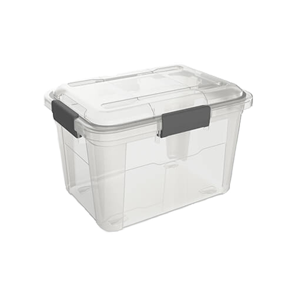 Ezy Storage Weather Proof IP65 5 Gallon Plastic Storage Container w/Lid (6 Pack) - VMInnovations