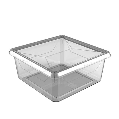 Ezy Storage Karton Medium 9.1 Qt Plastic Storage Container Bin Box w/ Lid