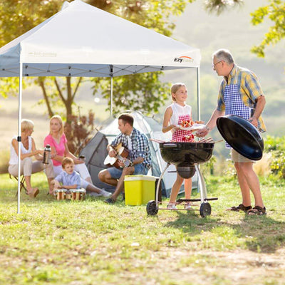EzyFast 10 x 10 Foot Pop Up Canopy for Rain or Shine w/ Carry Bag (Open Box)