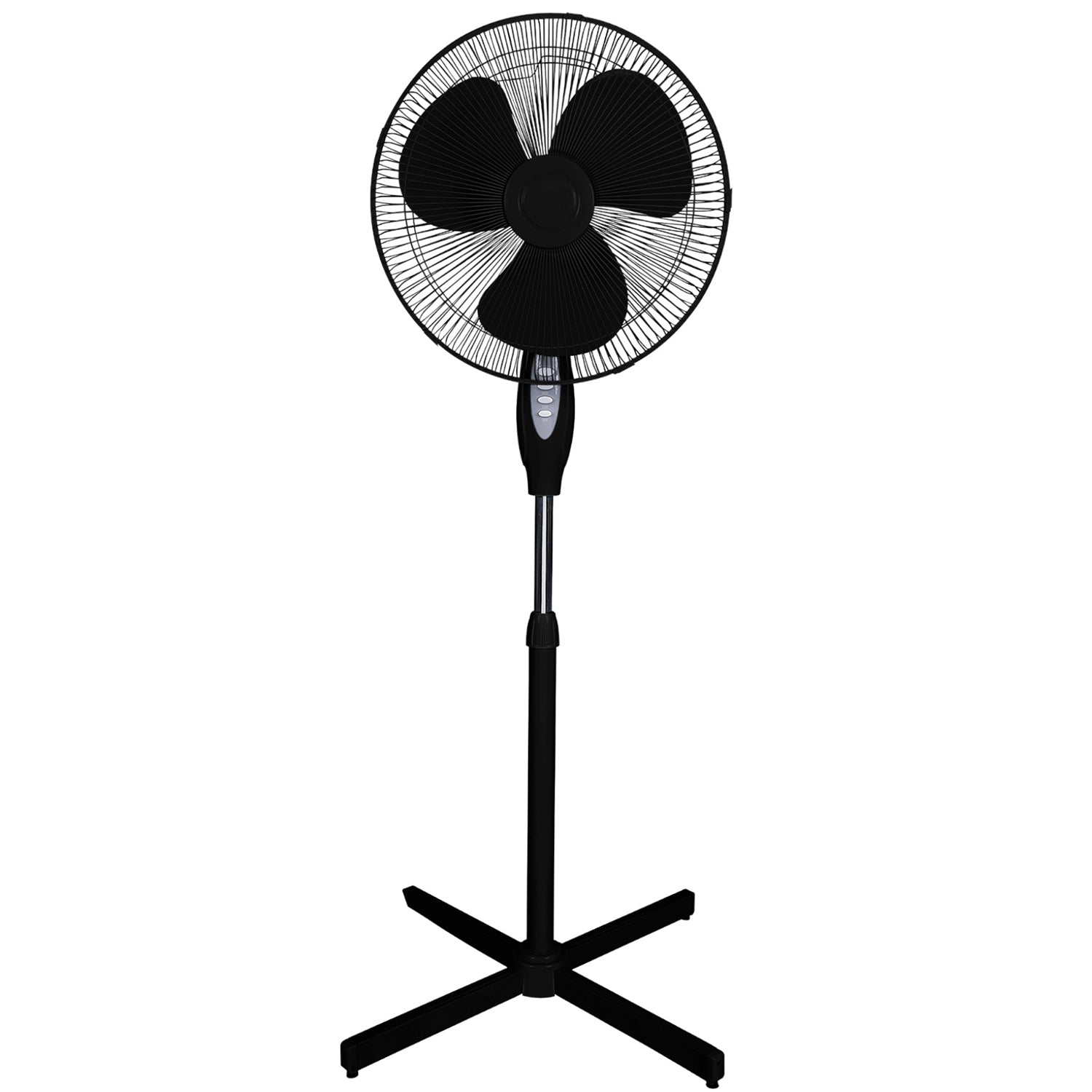Optimus 21" 3 Speed Adjustable Oscillating Pedestal Floor Fan, Black (Open Box) - VMInnovations