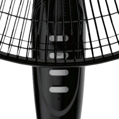 Optimus 21" 3 Speed Adjustable Oscillating Pedestal Floor Fan, Black (Open Box) - VMInnovations