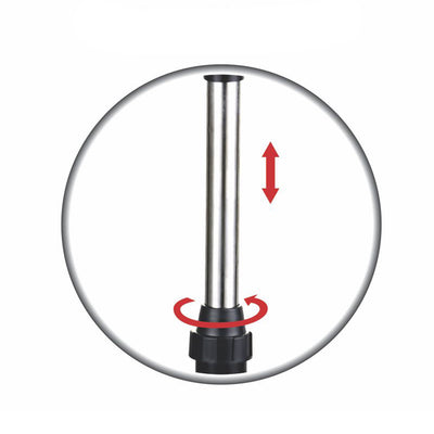 Optimus F-1672BK 16 Inch Home Adjustable Height Oscillating Pedestal Fan, Black