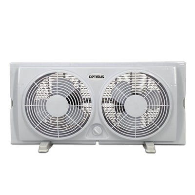 Optimus F-5280 Powerful 2 Speed 7 Inch Cool Air Home Twin Window Fan (Used)