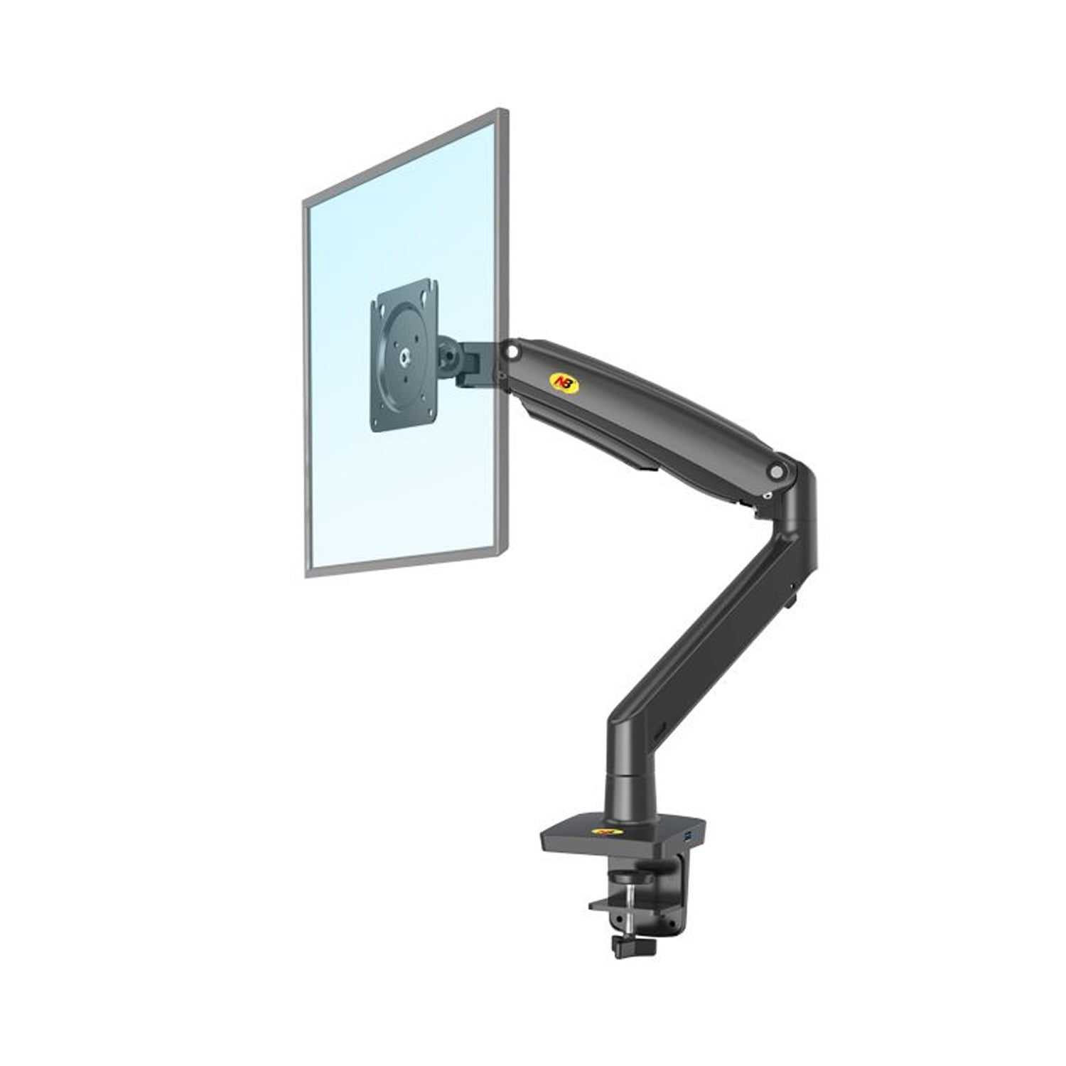 North Bayou Desk Mount Full Motion Swivel Adjustable Height Monitor Arm, Black
