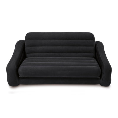 Intex 120V AC Electric Air Pump & Inflatable Queen Size Pull-Out Sofa Couch Bed