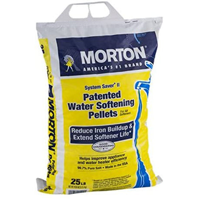 Morton Salt System Saver II Water Softener Pellets, 25 lbs (4 Pack)