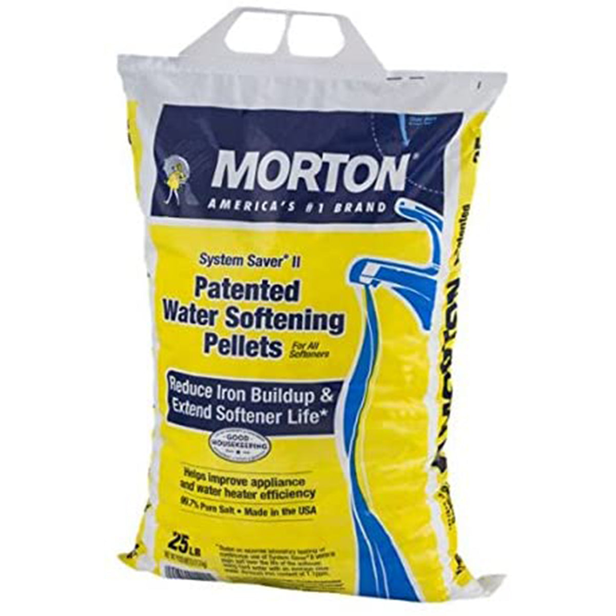 Morton Salt System Saver II Water Softener Pellets, 25 lbs (4 Pack)
