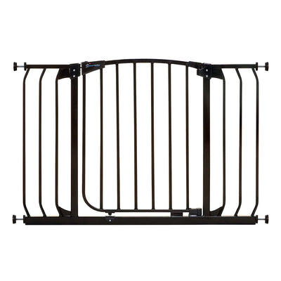Dreambaby F170B Chelsea 38 to 42.5 Inch Auto-Close Baby Pet Safety Gate, Black - VMInnovations
