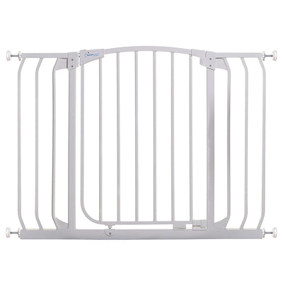 Dreambaby F170W Chelsea 38 to 42.5 Inch Auto-Close Baby Pet Safety Gate, White - VMInnovations