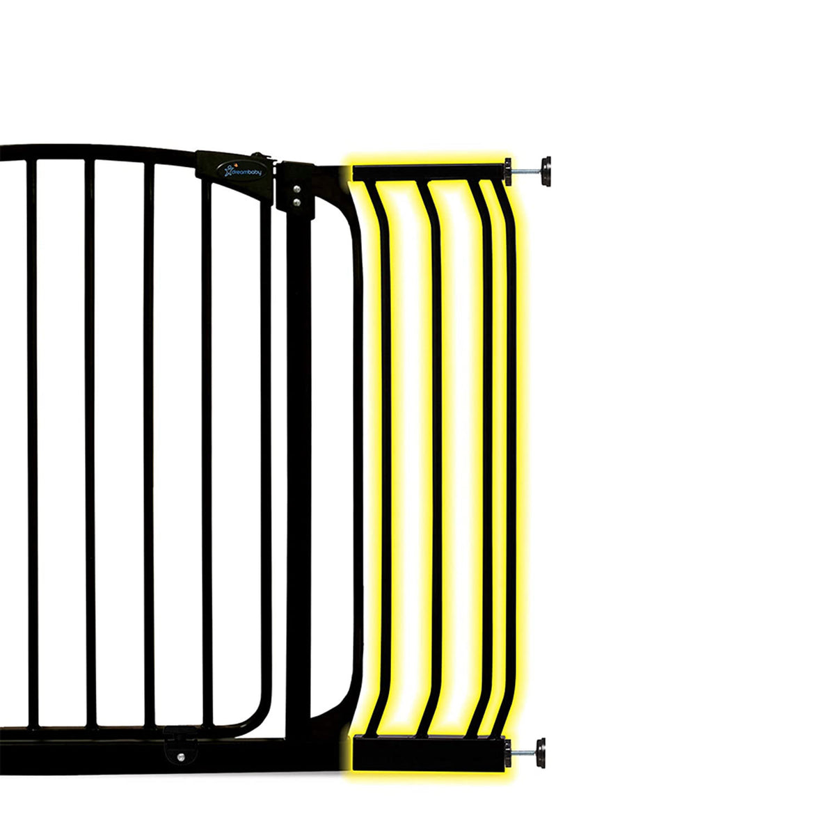 Dreambaby F171B Chelsea 7 Inch Wide Baby and Pet Safety Gate Extension, Black - VMInnovations