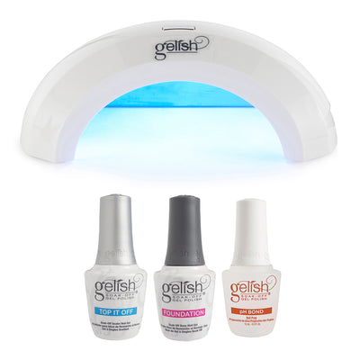 Gelish Mini Pro LED Nail Polish Lamp, Gelish Soak Off Gel Nail Polish Kit - VMInnovations