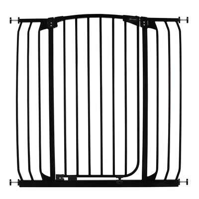 Dreambaby F191B Chelsea Extra Tall 38 to 42.5" Auto Close Baby & Pet Gate, Black - VMInnovations