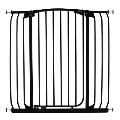 Dreambaby F191B Chelsea Extra Tall 38 to 42.5" Auto Close Baby & Pet Gate, Black