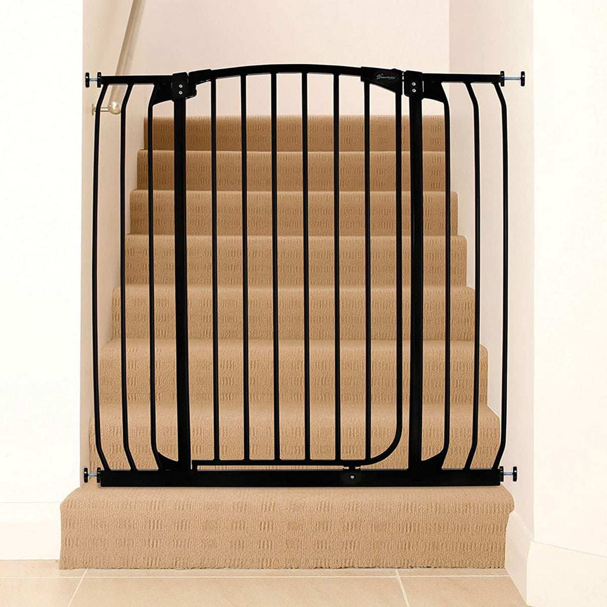Dreambaby F191B Chelsea Extra Tall 38 to 42.5" Auto Close Baby & Pet Gate, Black - VMInnovations