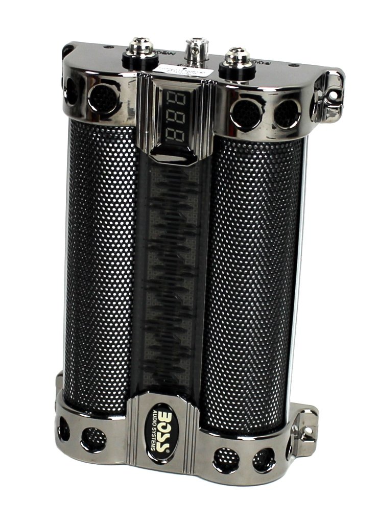 BOSS CAP8 8 FARAD LED Digital Voltage Display Car Audio Power Capacitor (4 Pack) - VMInnovations