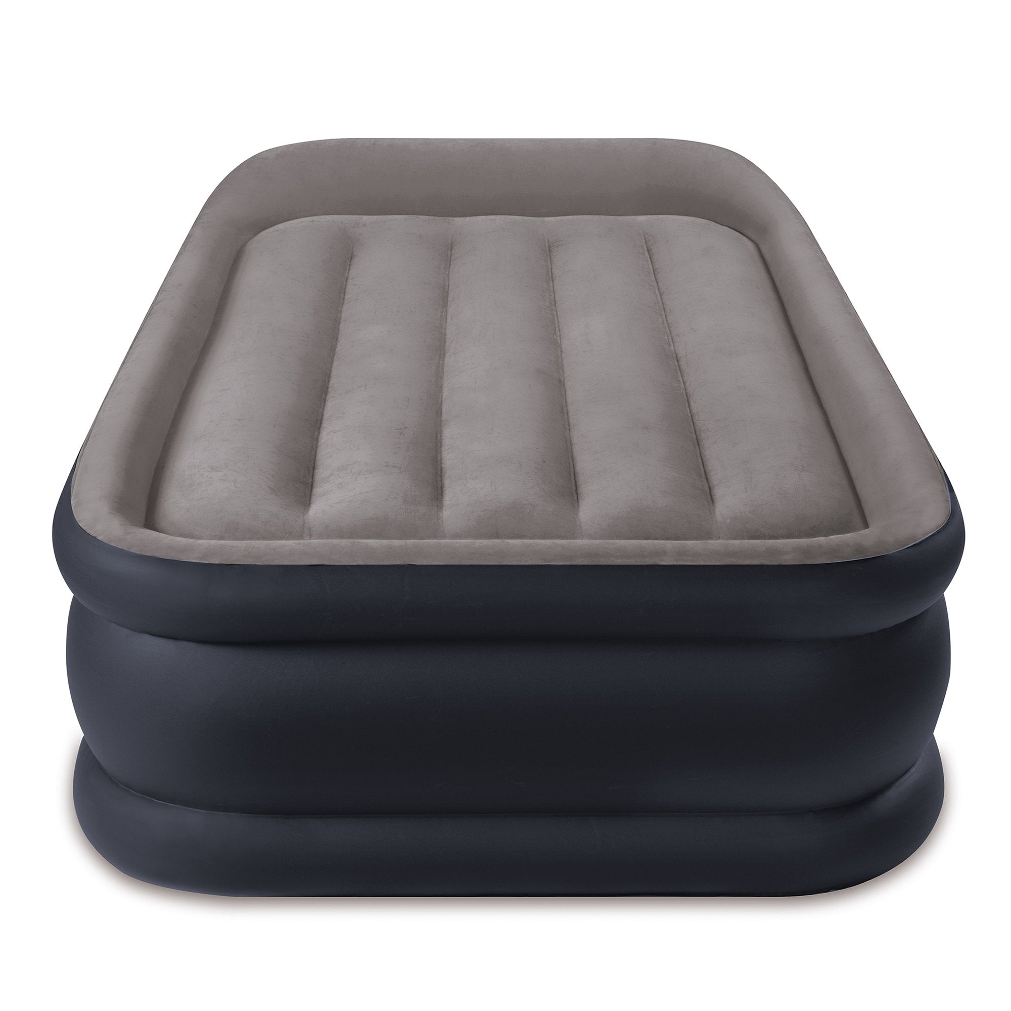 Intex Standard Deluxe Pillow Rest Raised Airbed w/ Built in Pump, Twin (2 Pack) - VMInnovations