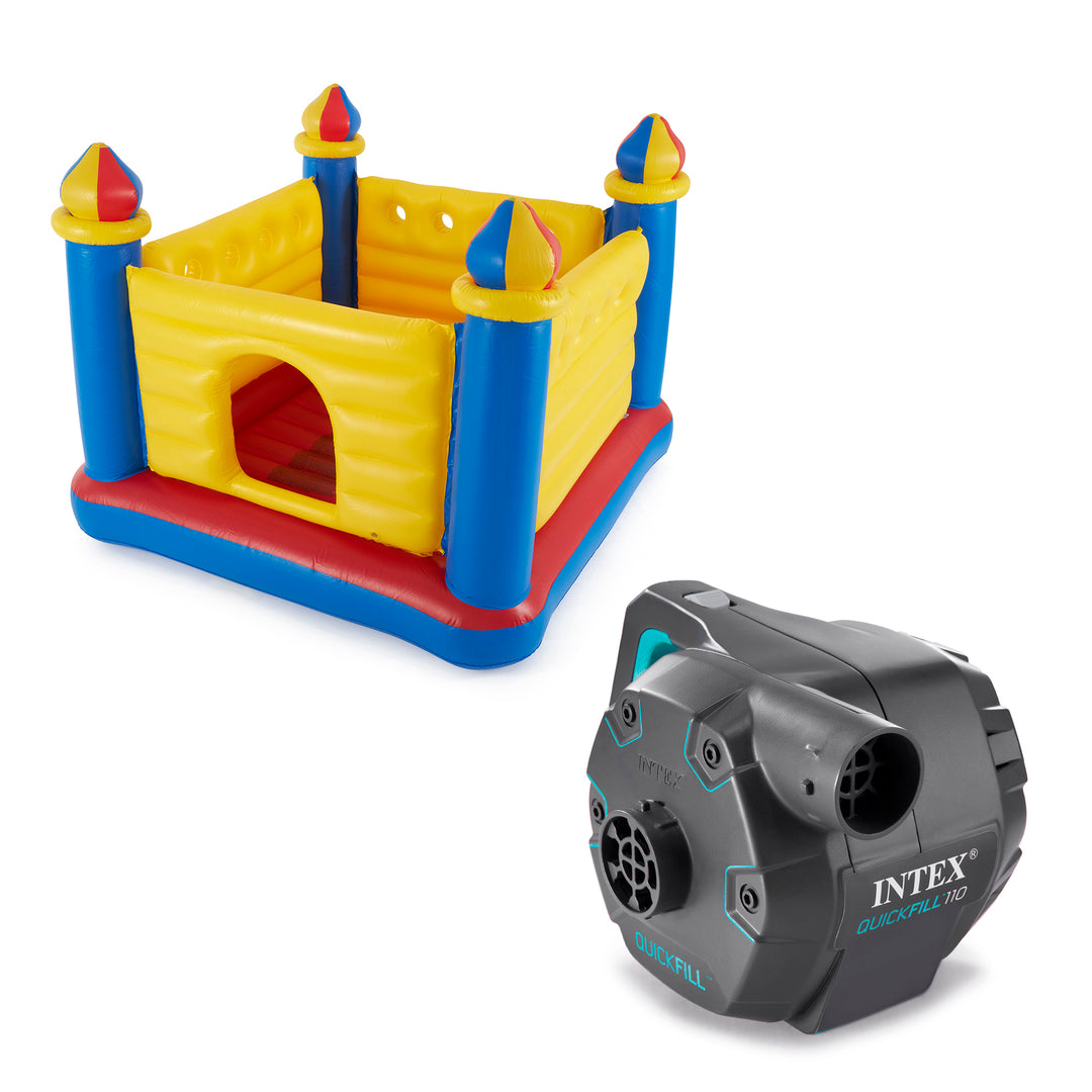 Intex Quick Fill Electric Pump & Intex Inflatable Jump-O-Lene Kids Ball Pit - VMInnovations