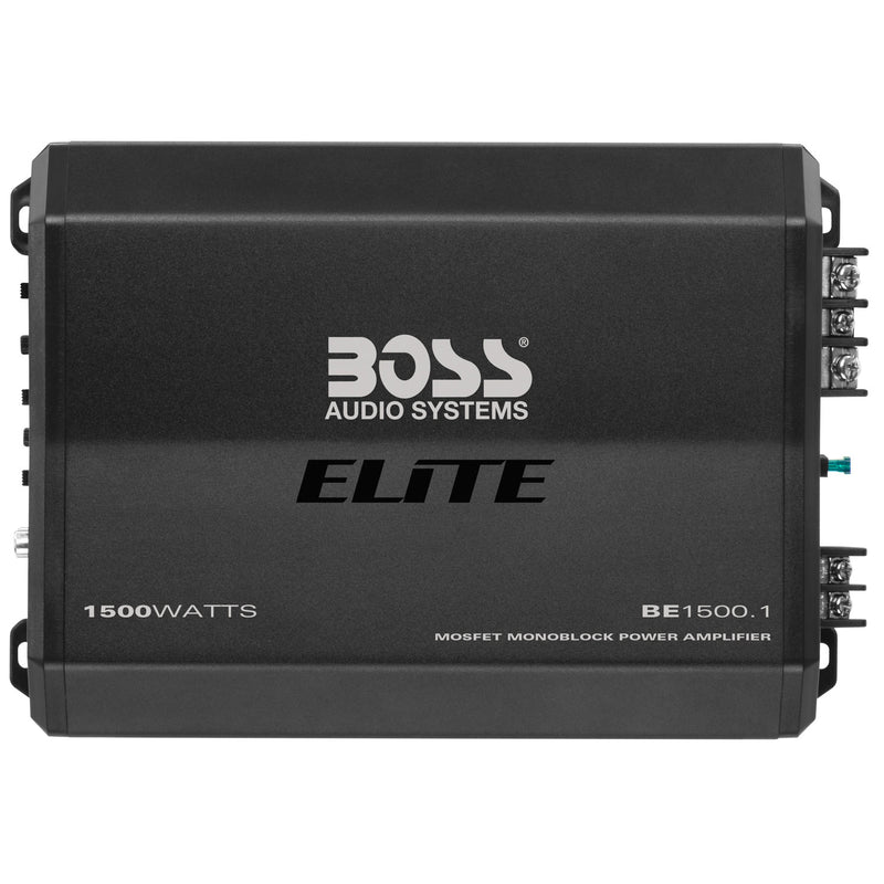 BOSS Audio BE1500.1 Elite 1500 Watt Mosfet Monoblock Power Amplifier (2 Pack)